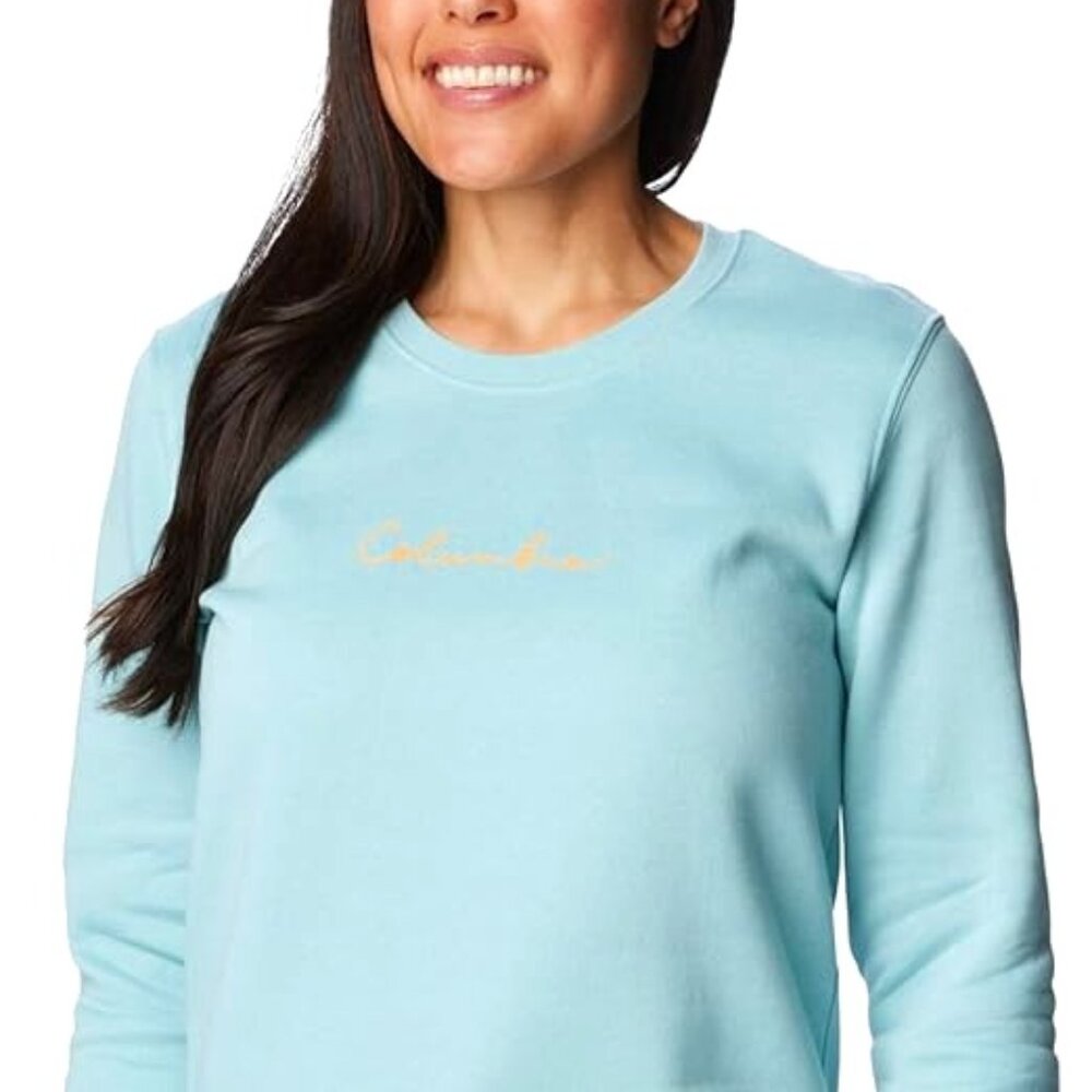 NWT Columbia Women's Trek Graphic Crew | light blue | Size Small